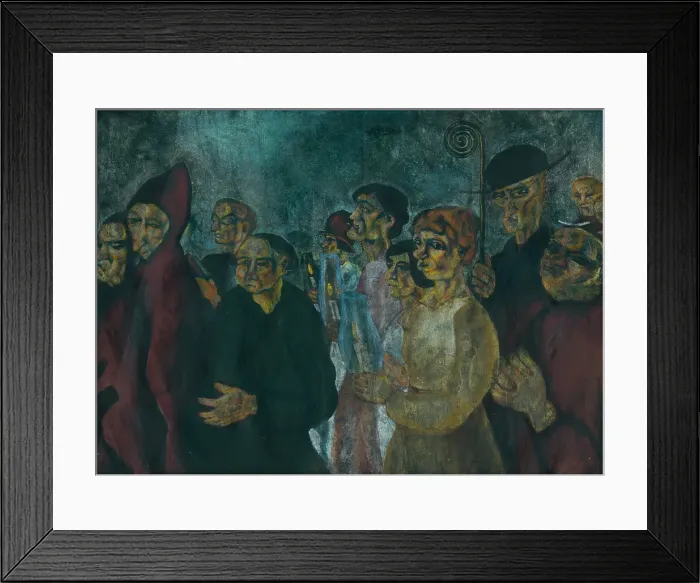 Framed Print : Procession of virgins, 1927. Creator: Konstantin Bauer Framed Print : Procession of virgins, 1927. Creator: Konstantin Bauer