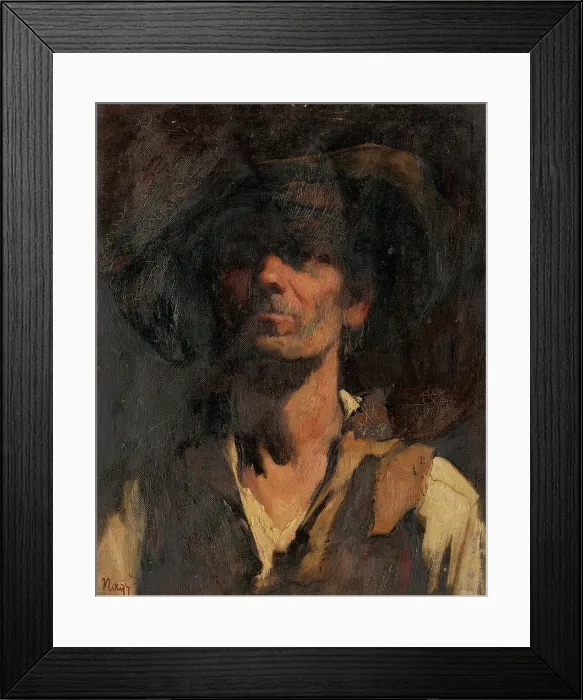 Framed Print : Study of Slovak highlander, 1910-1932. Creator: Zsigmond Nagy Framed Print : Study of Slovak highlander, 1910-1932. Creator: Zsigmond Nagy