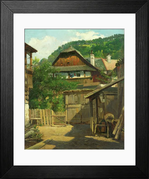 Framed Print : Old Kremnica, 1880-1900. Creator: Vojtech Angyal Framed Print : Old Kremnica, 1880-1900. Creator: Vojtech Angyal