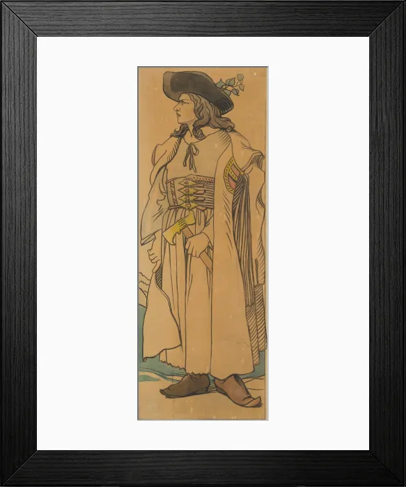 Framed Print : Figure of a Slovak Highwayman, around 1905. Creator: Mikolas Ales Framed Print : Figure of a Slovak Highwayman, around 1905. Creator: Mikolas Ales