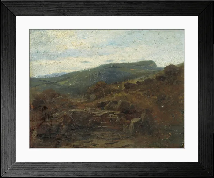 Framed Print : Landscape near Kremnica, 1880-1900. Creator: Vojtech Angyal Framed Print : Landscape near Kremnica, 1880-1900. Creator: Vojtech Angyal