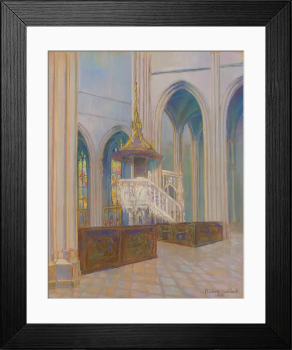Framed Print : Cathedral, 1915. Creator: Konstantin Bauer Framed Print : Cathedral, 1915. Creator: Konstantin Bauer