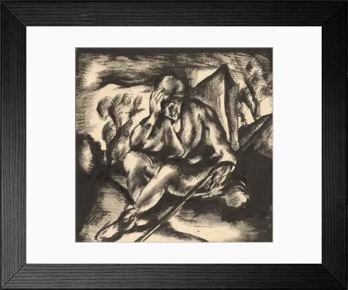 Framed Print : A Wanderer, 1924-1927. Creator: Konstantin Bauer Framed Print : A Wanderer, 1924-1927. Creator: Konstantin Bauer