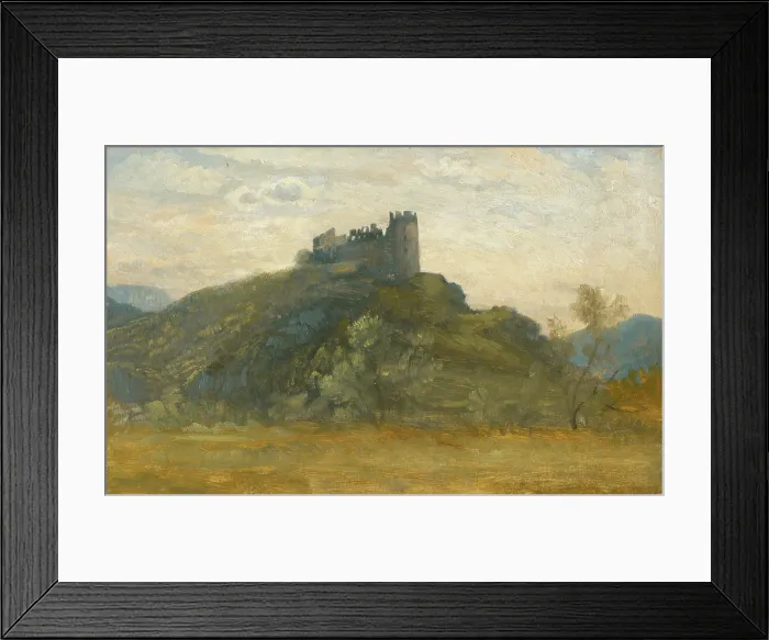 Framed Print : Ruins of Sasov Castle, 1880-1900. Creator: Vojtech Angyal Framed Print : Ruins of Sasov Castle, 1880-1900. Creator: Vojtech Angyal
