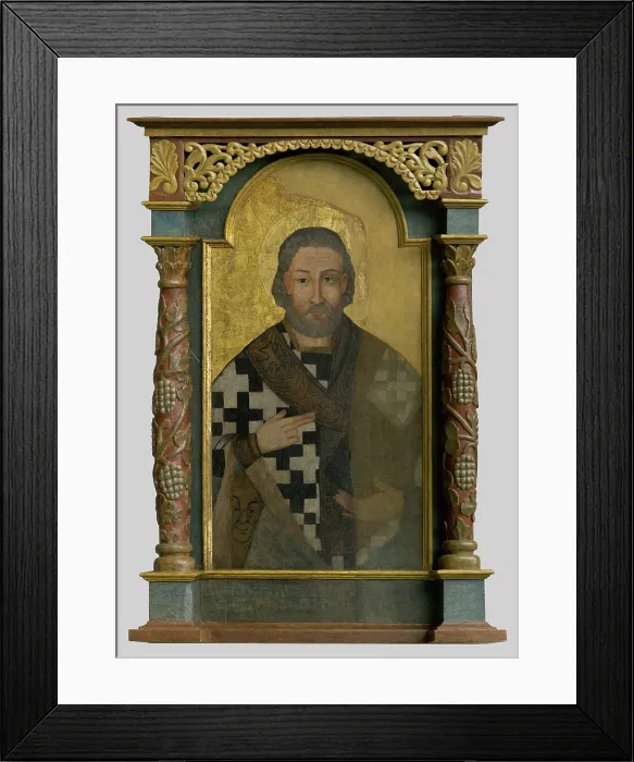 Framed Print : St. Nicholas, (icon), 1760-1770. Creator: Unknown Framed Print : St. Nicholas, (icon), 1760-1770. Creator: Unknown