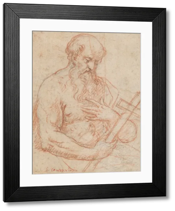 Framed Print : St. Jerome, 1st half 17th century. Creators: Simone Cantarini, St Jerome Framed Print : St. Jerome, 1st half 17th century. Creators: Simone Cantarini, St Jerome