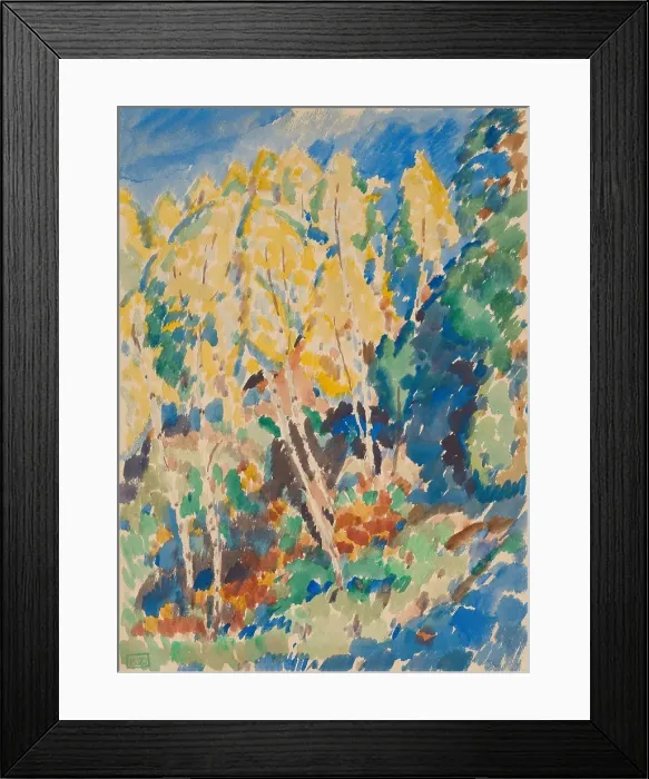 Framed Print : Trees, 1907. Creator: Karel Bohacek Framed Print : Trees, 1907. Creator: Karel Bohacek