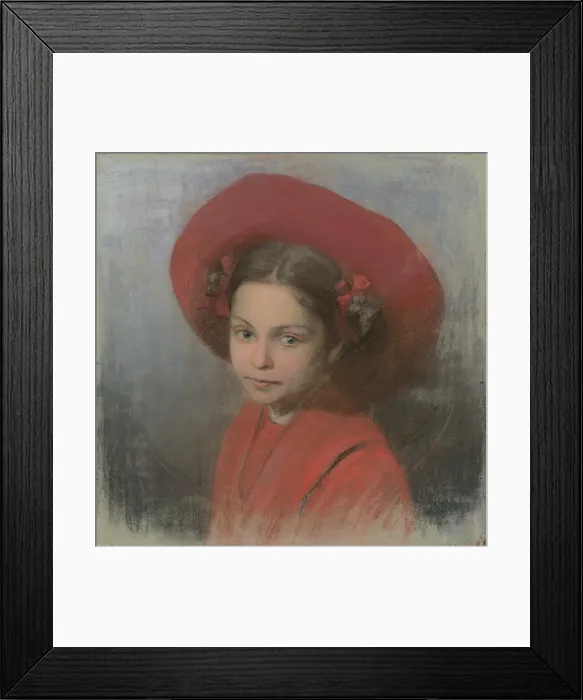 Framed Print : Portrait of the artist's daughter Georgina, 1910. Creator: Ludovit Cordak. Portrait of the artist's daughter Georgina, 1910. Creator: Ludovit Cordak Framed Print : Portrait of the artist's daughter Georgina, 1910. Creator: Ludovit Cordak. Portrait of the artist's daughter Georgina, 1910. Creator: Ludovit Cordak