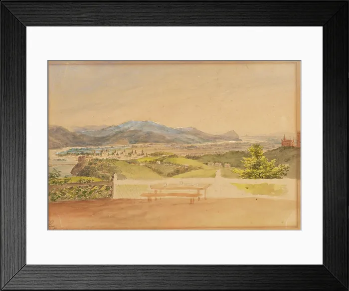 Framed Print : View of the city, 1870-1875. Creator: Zigmund Bubics Framed Print : View of the city, 1870-1875. Creator: Zigmund Bubics
