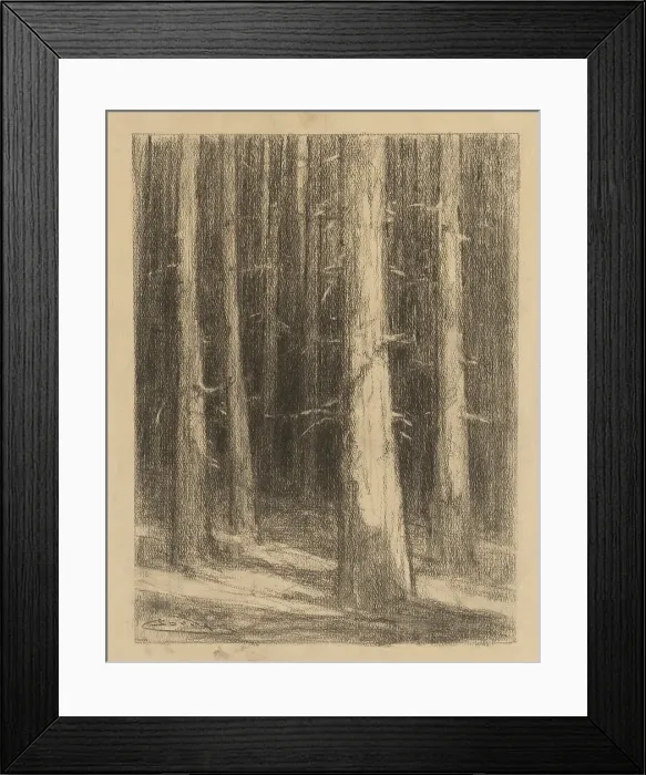 Framed Print : Tree trunks, around 1930. Creator: Ludovit Cordak Framed Print : Tree trunks, around 1930. Creator: Ludovit Cordak