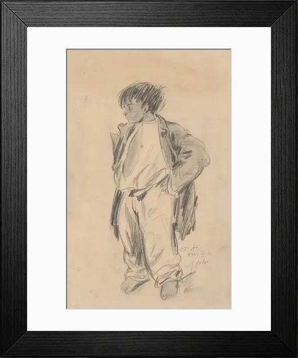 Framed Print : Gypsy boy, 1920. Creator: Stefan Fodor Framed Print : Gypsy boy, 1920. Creator: Stefan Fodor