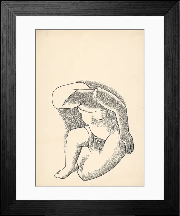 Framed Print : Girl, 1928-1929. Creator: Mikulas Galanda Framed Print : Girl, 1928-1929. Creator: Mikulas Galanda
