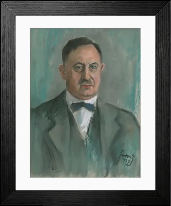 Framed Print : Portrait of a man, 1939. Creator: Stefan Fodor Framed Print : Portrait of a man, 1939. Creator: Stefan Fodor
