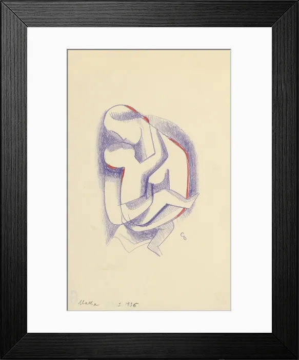 Framed Print : Mother, 1934-1936. Creator: Mikulas Galanda Framed Print : Mother, 1934-1936. Creator: Mikulas Galanda