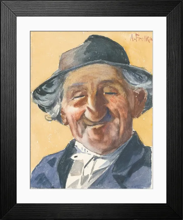 Framed Print : Old man's head, 1905-1925. Creator: Anton Frolka. Old man's head, 1905-1925. Creator: Anton Frolka Framed Print : Old man's head, 1905-1925. Creator: Anton Frolka. Old man's head, 1905-1925. Creator: Anton Frolka