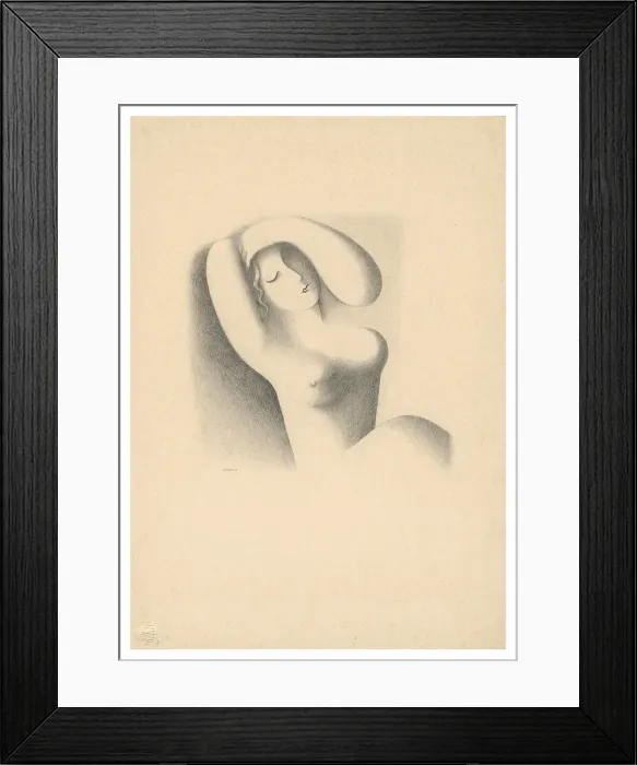 Framed Print : Sleeping, around 1936. Creator: Mikulas Galanda Framed Print : Sleeping, around 1936. Creator: Mikulas Galanda