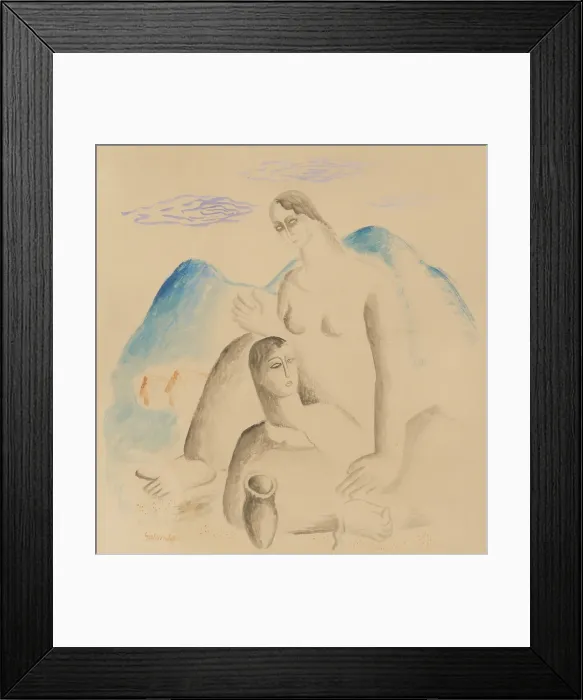 Framed Print : Rest, 1930. Creator: Mikulas Galanda Framed Print : Rest, 1930. Creator: Mikulas Galanda