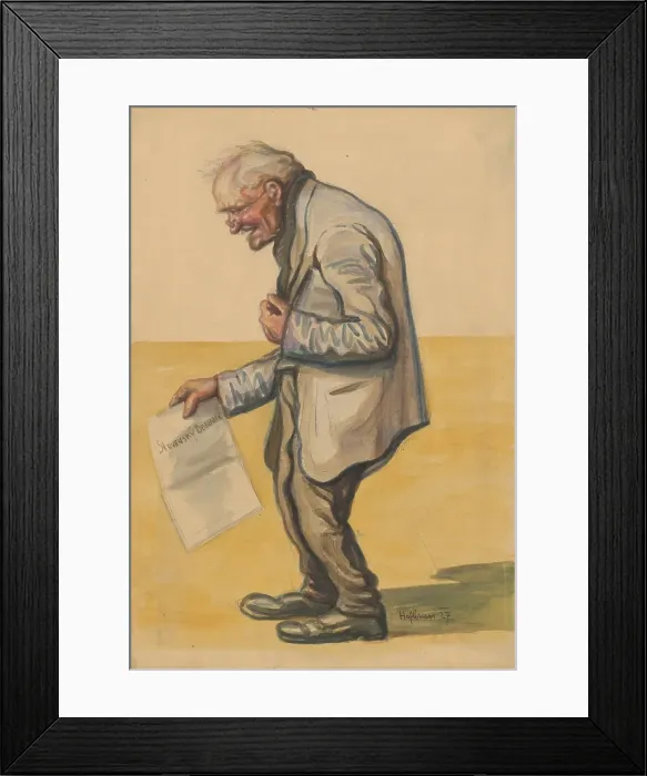 Framed Print : Bratislava newsboy, 1927. Creator: Arnost Hofbauer Framed Print : Bratislava newsboy, 1927. Creator: Arnost Hofbauer