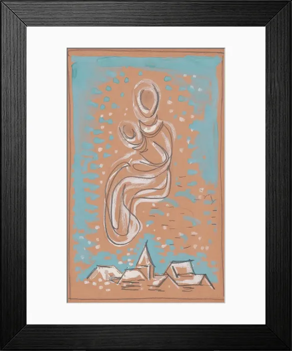 Framed Print : Madonna, 1935-1938. Creator: Mikulas Galanda Framed Print : Madonna, 1935-1938. Creator: Mikulas Galanda