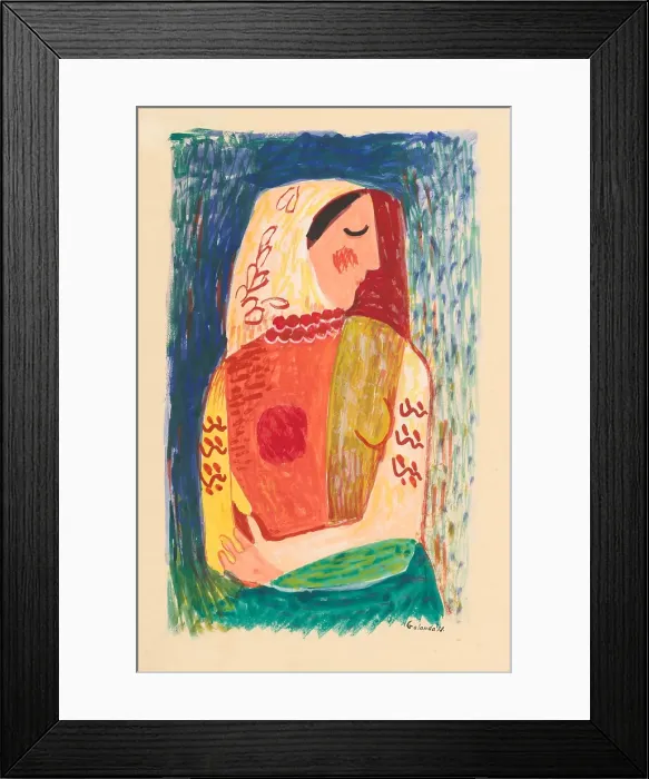 Framed Print : Woman, 1938. Creator: Mikulas Galanda Framed Print : Woman, 1938. Creator: Mikulas Galanda