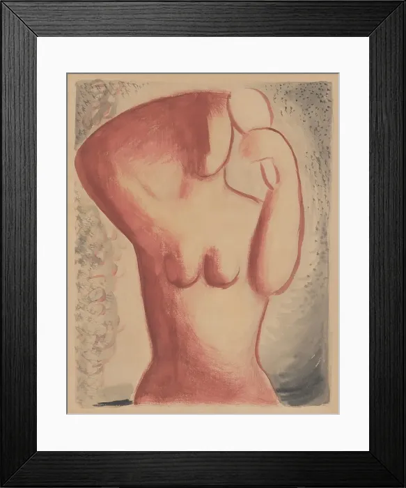 Framed Print : Itching, 1931. Creator: Mikulas Galanda Framed Print : Itching, 1931. Creator: Mikulas Galanda