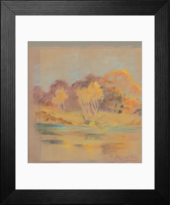 Framed Print : At the Vah River, 1950. Creator: Bedrich Hoffstadter Framed Print : At the Vah River, 1950. Creator: Bedrich Hoffstadter