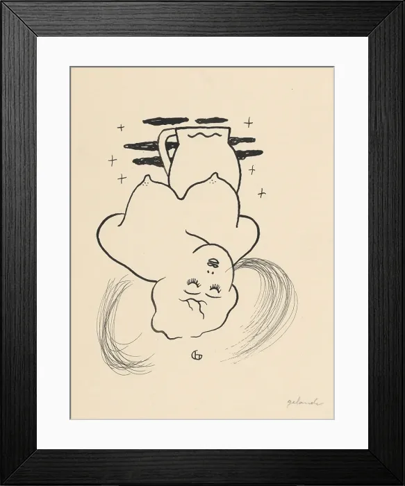 Framed Print : Woman with a jug, 1930. Creator: Mikulas Galanda Framed Print : Woman with a jug, 1930. Creator: Mikulas Galanda