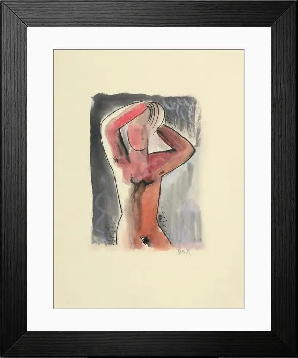Framed Print : After the bath, 1936. Creator: Mikulas Galanda Framed Print : After the bath, 1936. Creator: Mikulas Galanda