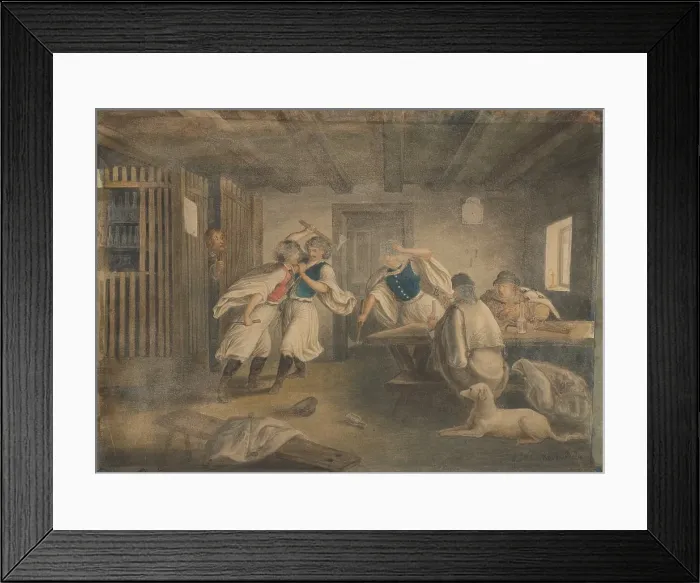 Framed Print : Slug in the Tavern, 1860-1880. Creator: Vojtech Klimkovic Framed Print : Slug in the Tavern, 1860-1880. Creator: Vojtech Klimkovic