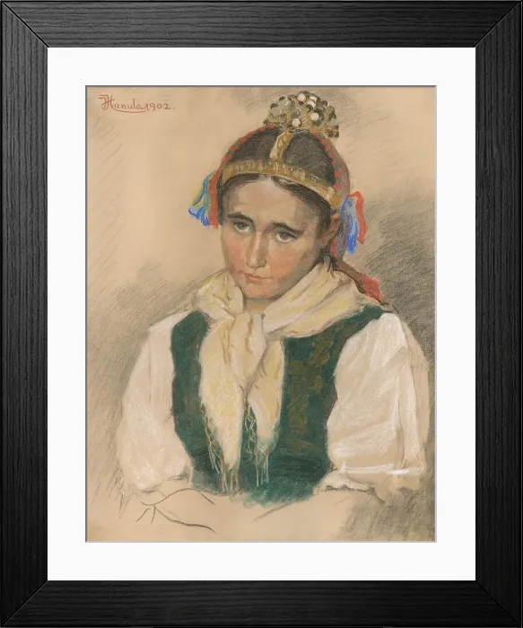 Framed Print : Behind the dude, 1902. Creator: Jozef Hanula Framed Print : Behind the dude, 1902. Creator: Jozef Hanula