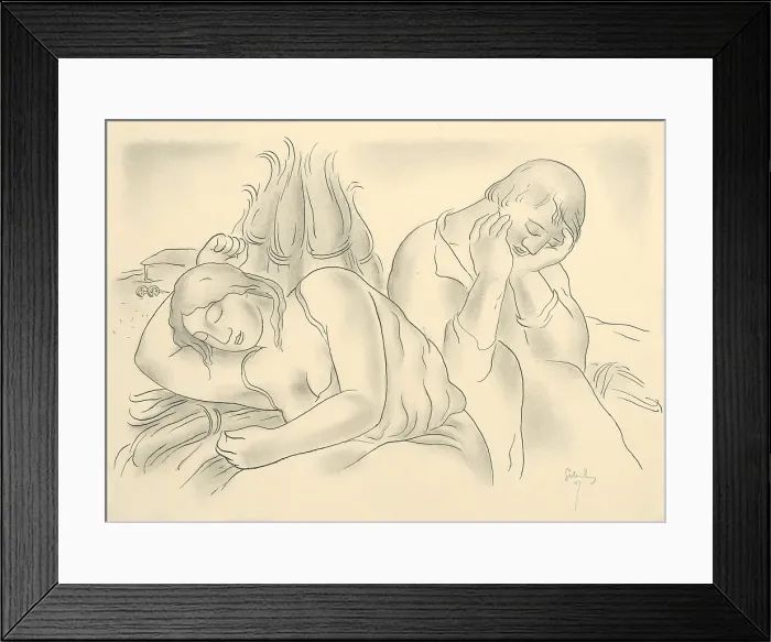 Framed Print : Harvest, 1927. Creator: Mikulas Galanda Framed Print : Harvest, 1927. Creator: Mikulas Galanda