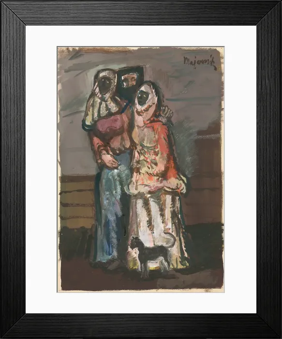 Framed Print : Masks, 1940. Creator: Cyprian Majernik Framed Print : Masks, 1940. Creator: Cyprian Majernik