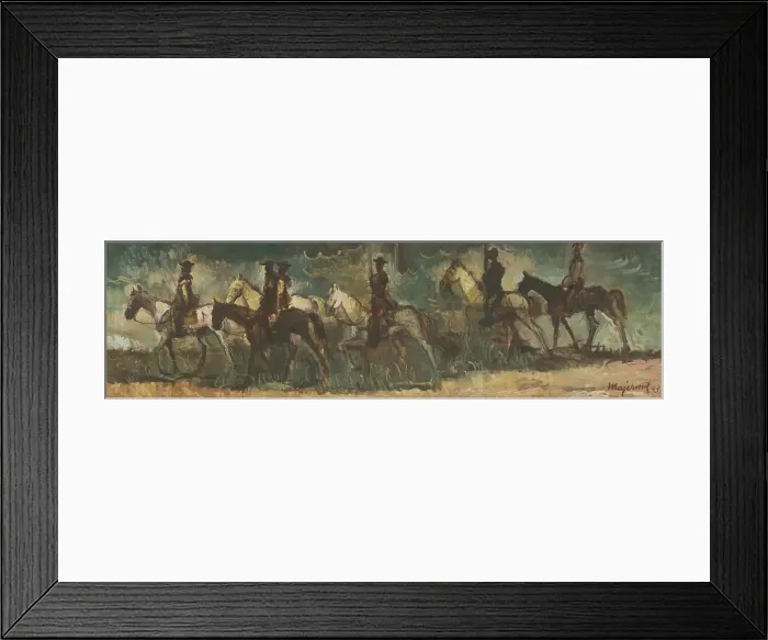 Framed Print : Riders, 1943. Creator: Cyprian Majernik Framed Print : Riders, 1943. Creator: Cyprian Majernik