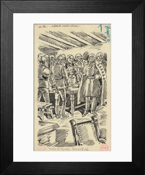 Framed Print : 1.- The Council, 1936. Creator: Andrej Kovacik Framed Print : 1.- The Council, 1936. Creator: Andrej Kovacik