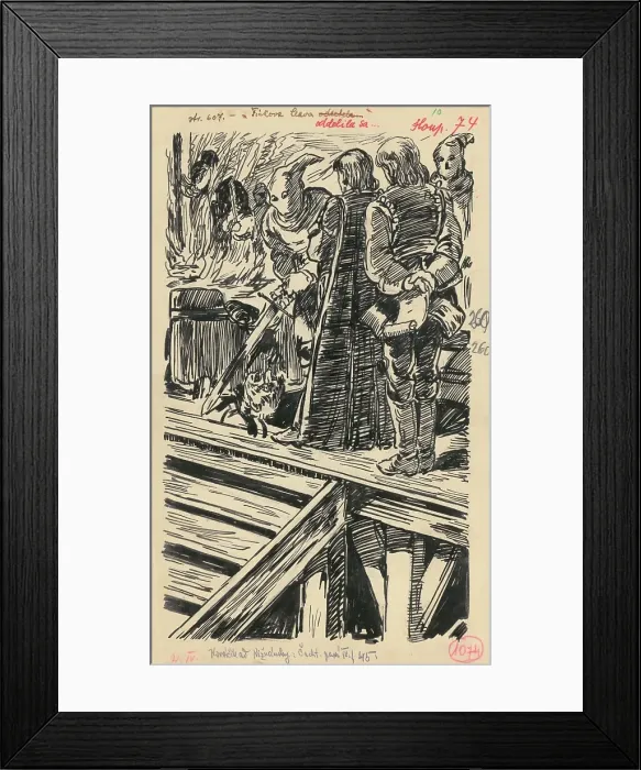 Framed Print : 10.- The Execution, 1936. Creator: Andrej Kovacik Framed Print : 10.- The Execution, 1936. Creator: Andrej Kovacik