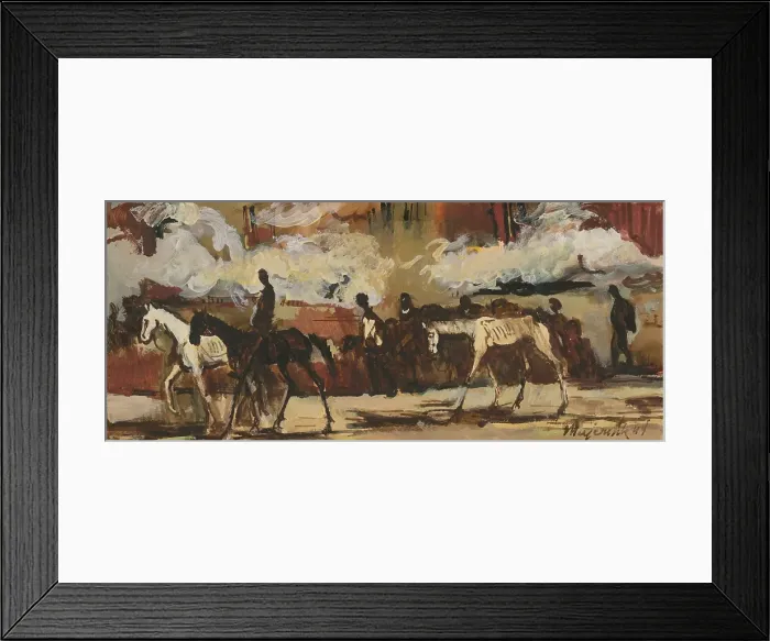 Framed Print : Riders, 1944. Creator: Cyprian Majernik Framed Print : Riders, 1944. Creator: Cyprian Majernik