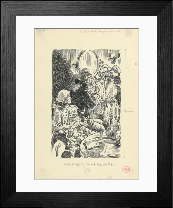 Framed Print : 6.- It was terrible to look at him, 1953. Creator: Andrej Kovacik Framed Print : 6.- It was terrible to look at him, 1953. Creator: Andrej Kovacik