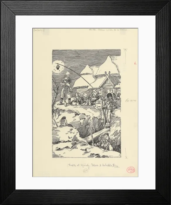 Framed Print : 14.- Hour after hour passed, 1953. Creator: Andrej Kovacik Framed Print : 14.- Hour after hour passed, 1953. Creator: Andrej Kovacik