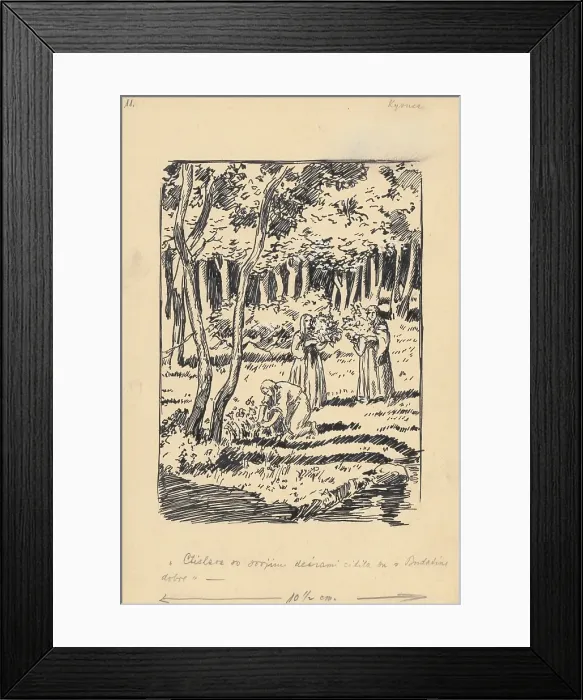 Framed Print : Ctislava and her daughters felt good in Budatin... 1928. Creator: Andrej Kovacik Framed Print : Ctislava and her daughters felt good in Budatin... 1928. Creator: Andrej Kovacik