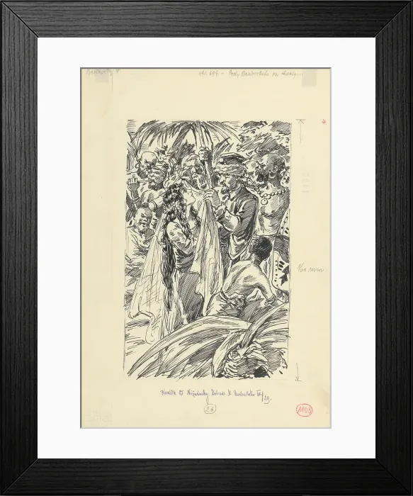 Framed Print : 4.-Benovsky's fingers were trembling... 1953. Creator: Andrej Kovacik. 4.-Benovsky's fingers were trembling... 1953. Creator: Andrej Kovacik Framed Print : 4.-Benovsky's fingers were trembling... 1953. Creator: Andrej Kovacik. 4.-Benovsky's fingers were trembling... 1953. Creator: Andrej Kovacik