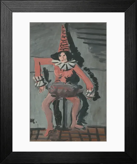 Framed Print : Pierrot, around 1936. Creator: Cyprian Majernik Framed Print : Pierrot, around 1936. Creator: Cyprian Majernik