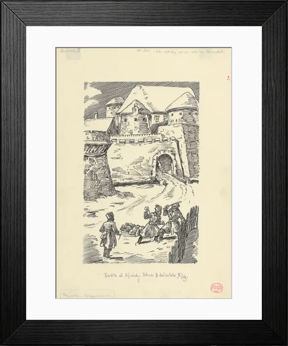 Framed Print : 10.- Like a Mad Dog He Pounced on Benovsky, 953. Creator: Andrej Kovacik Framed Print : 10.- Like a Mad Dog He Pounced on Benovsky, 953. Creator: Andrej Kovacik