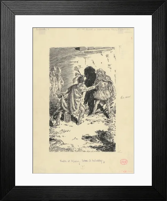 Framed Print : 27.- He stared with a bloodied face and wide eyes, 1953. Creator: Andrej Kovacik Framed Print : 27.- He stared with a bloodied face and wide eyes, 1953. Creator: Andrej Kovacik