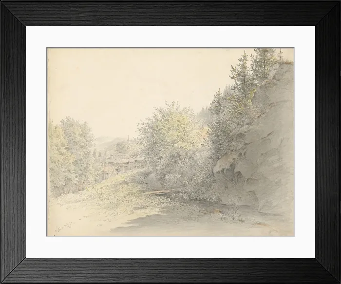 Framed Print : Velden, 1875. Creator: Karoly Lajos Libay Framed Print : Velden, 1875. Creator: Karoly Lajos Libay