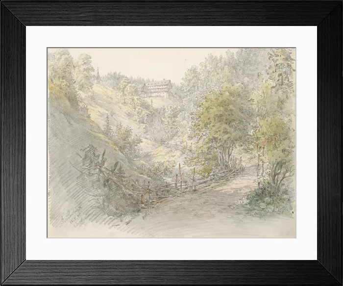 Framed Print : St. Leonhardt, 1875. Creator: Karoly Lajos Libay Framed Print : St. Leonhardt, 1875. Creator: Karoly Lajos Libay