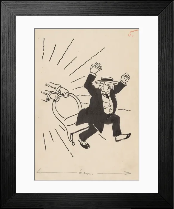 Framed Print : Satirical Drawing V. Drawing for a Humorous Magazine, around 1940. Creator: Andrej Kovacik Framed Print : Satirical Drawing V. Drawing for a Humorous Magazine, around 1940. Creator: Andrej Kovacik