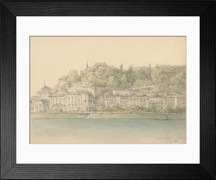 Framed Print : Salzburg, 1887. Creator: Karoly Lajos Libay Framed Print : Salzburg, 1887. Creator: Karoly Lajos Libay