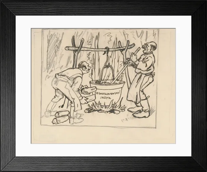 Framed Print : Czechoslovak language, 1920-1930. Creator: Andrej Kovacik Framed Print : Czechoslovak language, 1920-1930. Creator: Andrej Kovacik