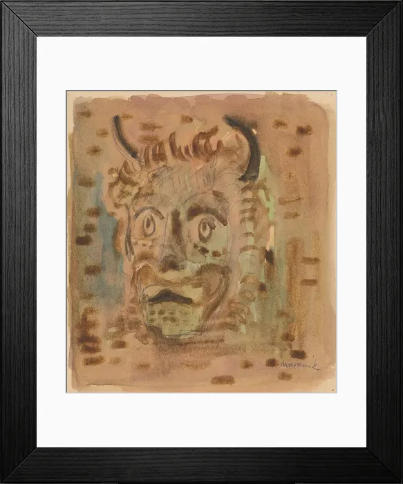 Framed Print : Satyr, around 1942. Creator: Cyprian Majernik Framed Print : Satyr, around 1942. Creator: Cyprian Majernik