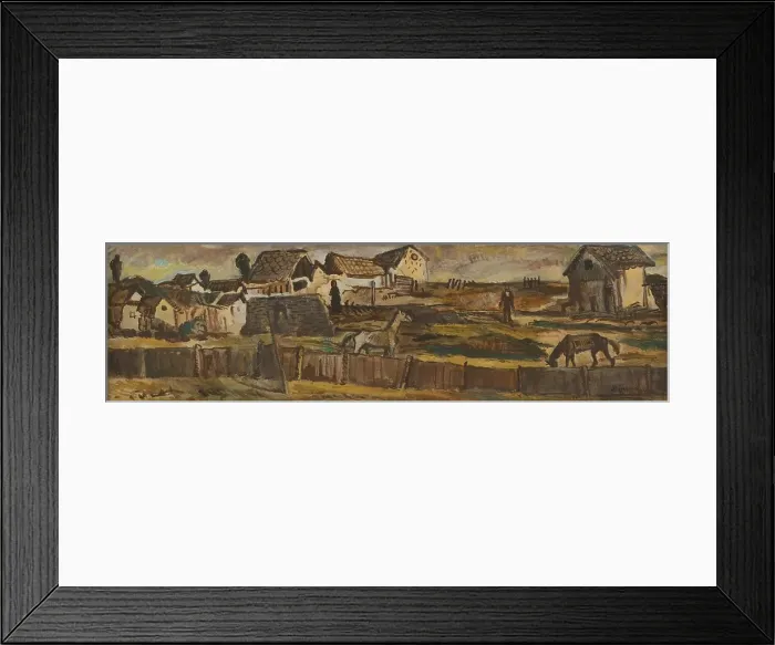 Framed Print : On the pasture, 1944. Creator: Cyprian Majernik Framed Print : On the pasture, 1944. Creator: Cyprian Majernik
